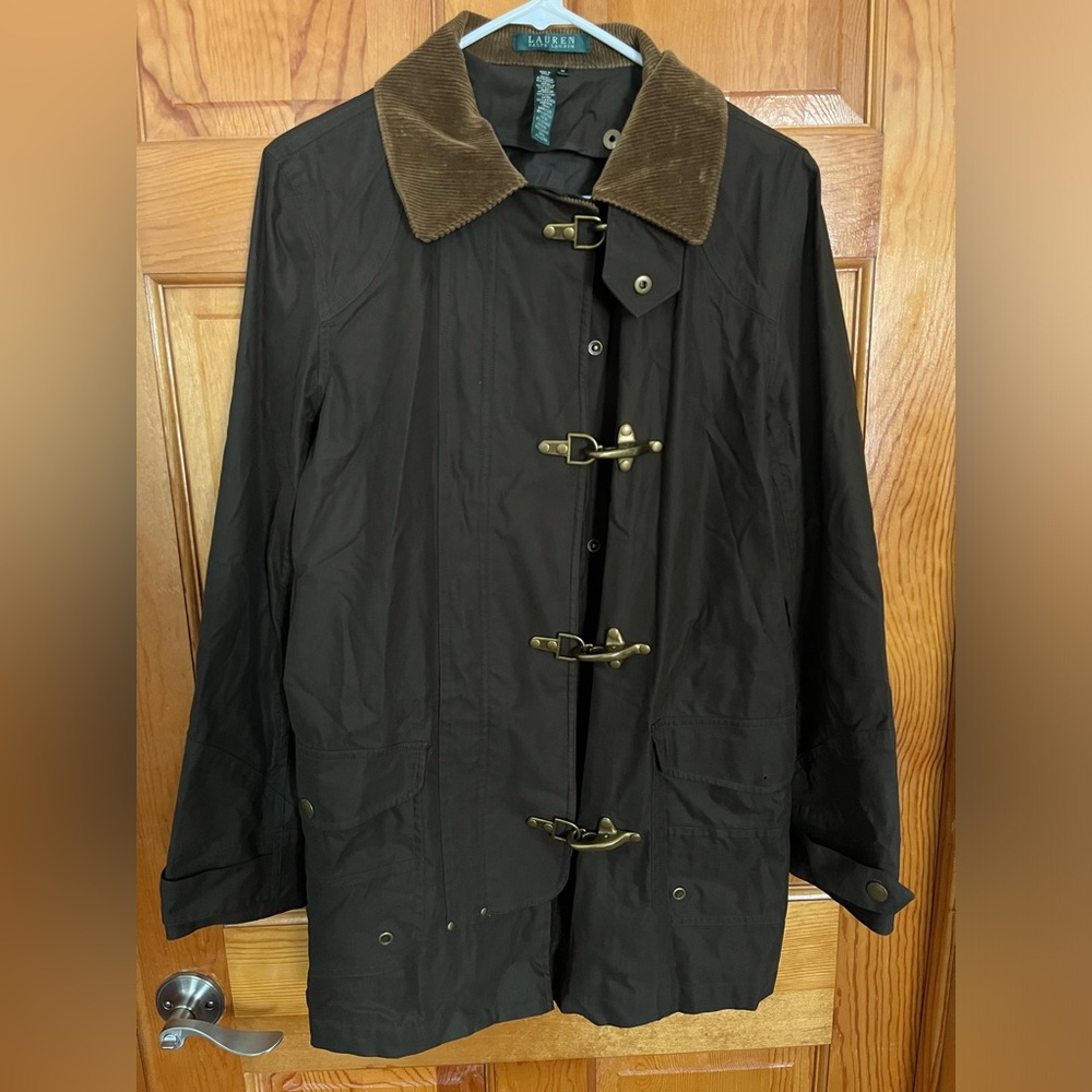 Ralph Lauren Vintage Fireman Toggle Coat (olive green, size medium)